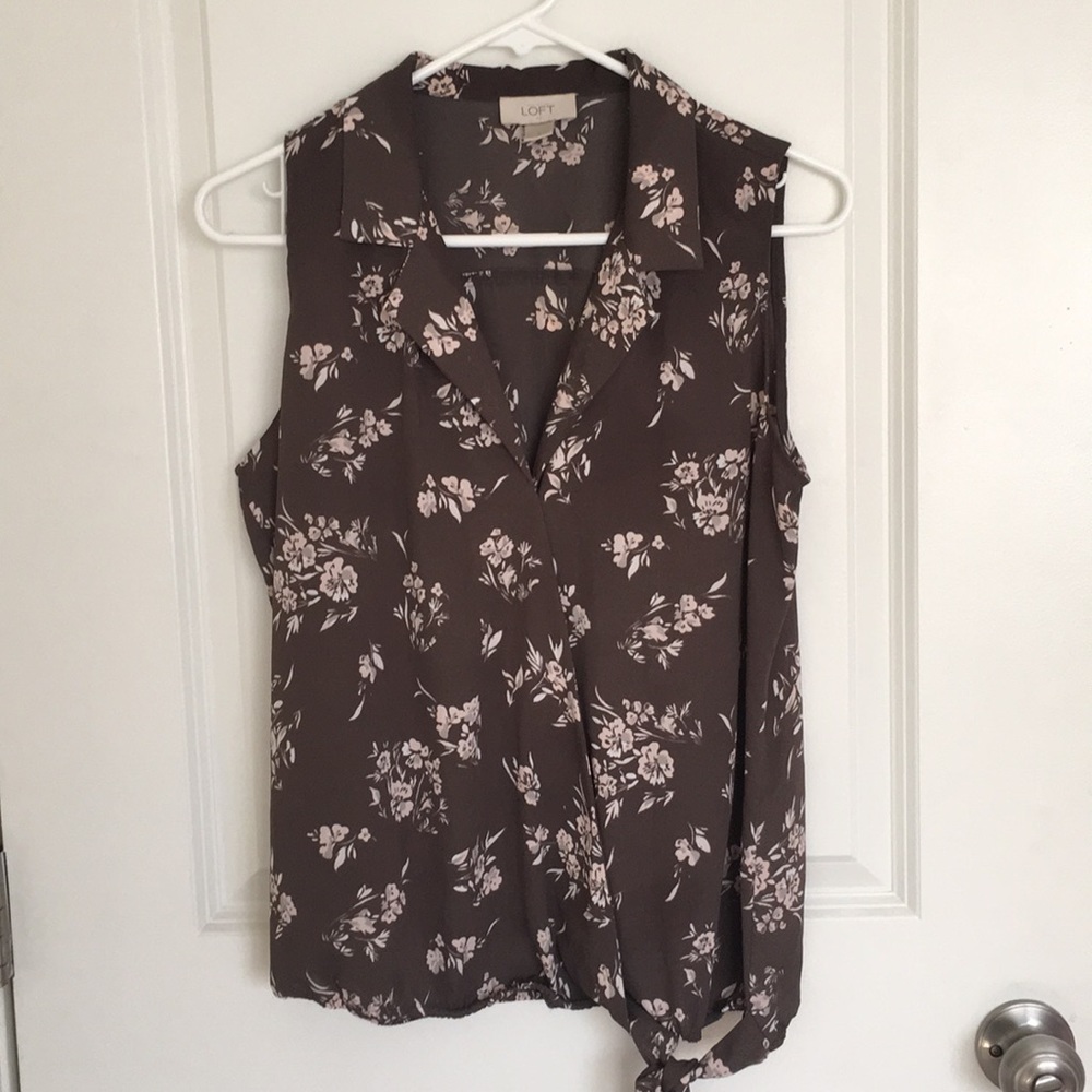 LOFT Floral Blouse
